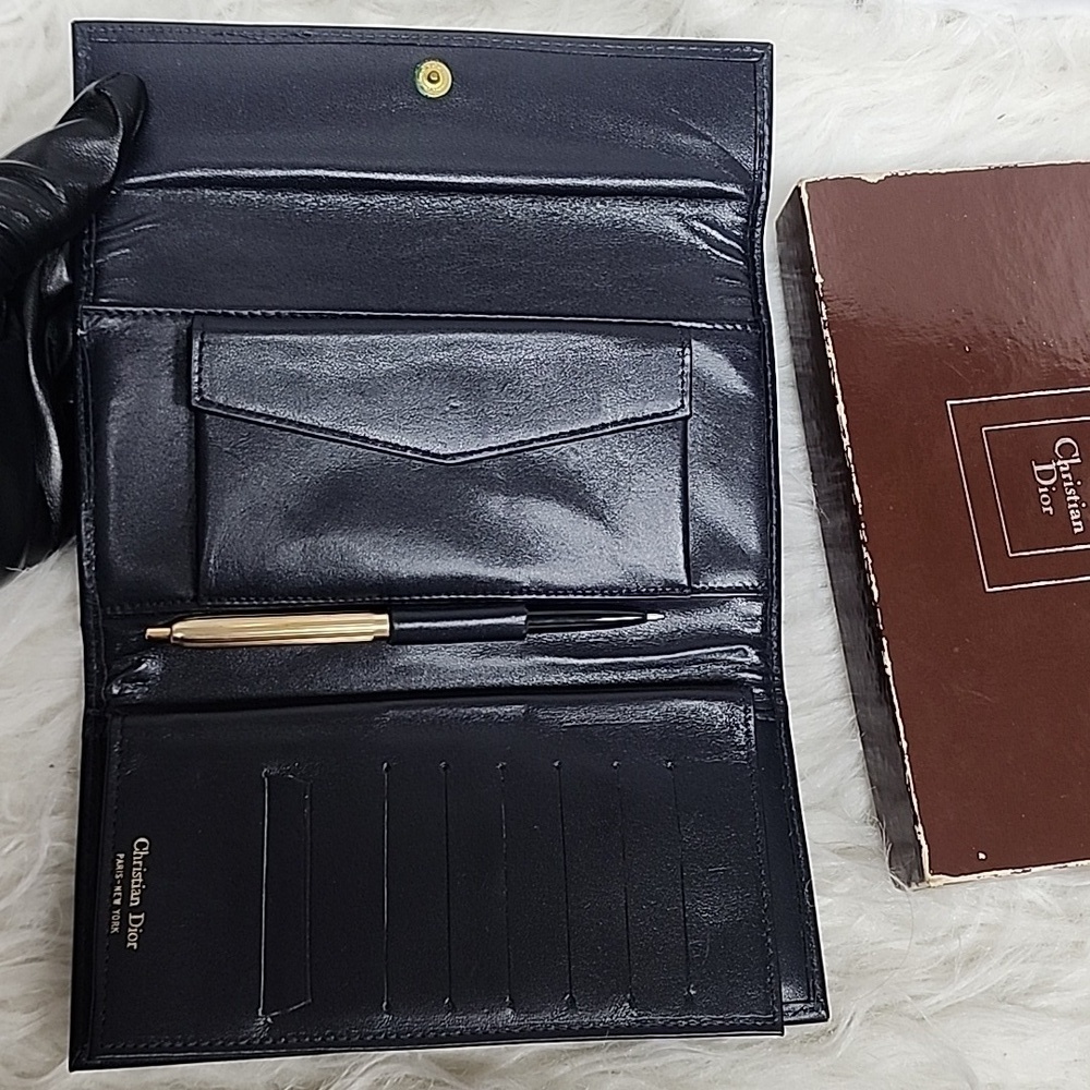 Dior Blue and Beige Women's Wallet - Picture 3 of 9
